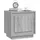 vidaXL Nachtschrank Grau 44 x 35 x 45 cm