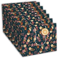 Clairefontaine 6x Zitrus Geschenktasche 37,3x11,8x27,5cm Mehrfarbig X-32778-6C