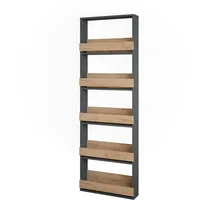 Vicco Weinregal 60 x 15,1 x 180 cm Braun