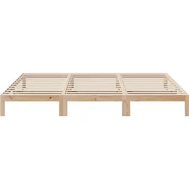 vidaXL Familienbett ohne Matratze 240x200 cm Massivholz Kiefer