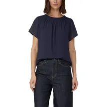 s.Oliver Luftige Chiffon-Bluse mit gesteppter Raffung - 46