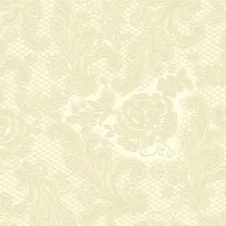 PPD Serviette Lace embossed ivory  33x33