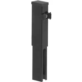 Floraworld Zaunpfosten 4 x 20 cm Grau/Stahl