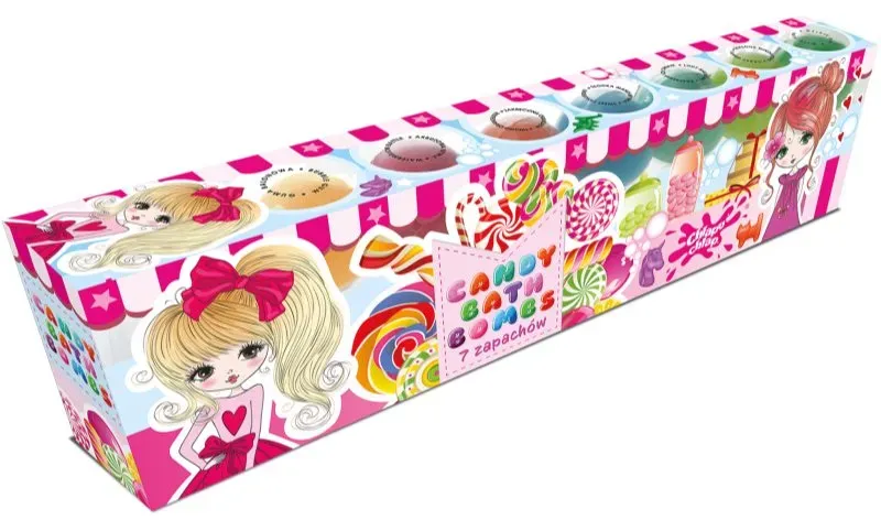 Chlapu Chlap Candy Shop Brausekugeln zum Baden für Kinder 7x50 g