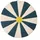 Kid’s Concept Kids Concept Spielmatte Kids Concept - Spielmatte Zirkus blau - 112x112 cm bunt|weiß