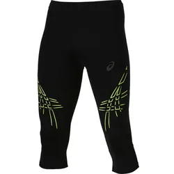 ASICS Herren Tights Overknee Stripe, Performance Black/Safety Yellow, S