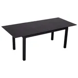 bene living Ausziehtisch Tarifa 160/210 x 90 cm dark grey Aluminium