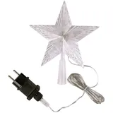 Lex Weihnachtsbaumspitze, LED Stern warmweiß Innen Christbaum Baumschmuck