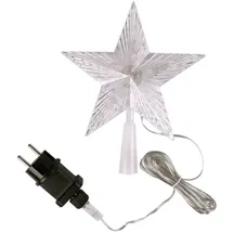 Lex Weihnachtsbaumspitze LED-Stern - Transparent