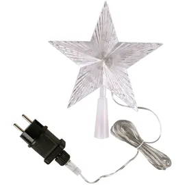 Lex Weihnachtsbaumspitze LED-Stern - Transparent