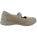SKECHERS Damen Seager-Cute N' Coy Mary Jane Flat, Natürlich, 38 EU - 38 EU