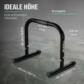 PULLUP & DIP Fitness Parallettes Schwarz