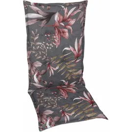 GO-DE Gartenstuhlauflage 120 x 50 x 7 cm grau/rot 1 St.