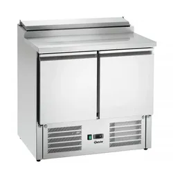 Bartscher Positiver belüfteter Edelstahltisch 260 Liter, 2 x GN 1/1 & 5 x GN 1/6, 200 W, 220 V - MONO