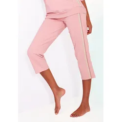 Bench.  Relax-Caprihose, mit Glitzerstreifen, Loungeanzug, Gr. 32/34 - N-Gr, rosé, Hosen, 24843243-32 N-Gr