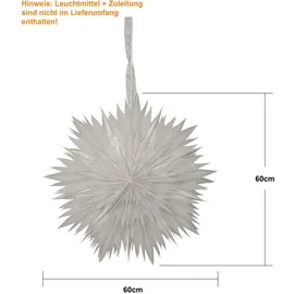 Star Trading Papierstern Dis, weiß, Ø 60cm - Weiß