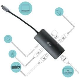 iTEC i-tec USB-C Metal Nano Dock 4K HDMI und PD 100W C31NANODOCKPD