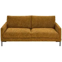 Hom`in 3-Sitzer-Sofa, Gelb, Textil, Füllung: Schaumstoff, Polyethersulfon (Pes), 196x78x90 cm, Stoffauswahl, Wohnzimmer, Sofas & Couches, Sofas, 3-Sitzer Sofas
