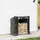 vidaXL Kaminholzregal Verzinkter Stahl 101 x 61 x 110,5 cm Schwarz