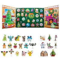 POKÉMON Adventskalender Pokemon Adventskalender - Happy Holiday Kalender, 24 Pokemon Figur(24-tlg.)Advent Kalender für Kinder, Spielzeugkalender