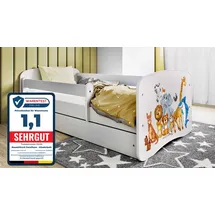 raumhirsch furniture Kinderbett 80 x 180 cm Holzwerkstoff weiß