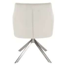 CLP Esszimmerstuhl Swing Samtbezug I Drehbarer Polsterstuhl I Küchenstuhl mit Rückenlehne