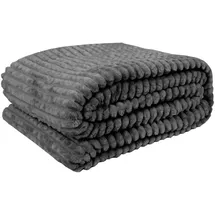 BestLivings Kuscheldecke 180 x 220 cm Grau/Bronze