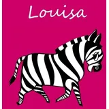 CreateSpace Malbuch Louisa 1 St. DIN A4 blanko Zebra