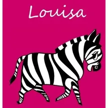 CreateSpace Malbuch Louisa 1 St. DIN A4 blanko Zebra