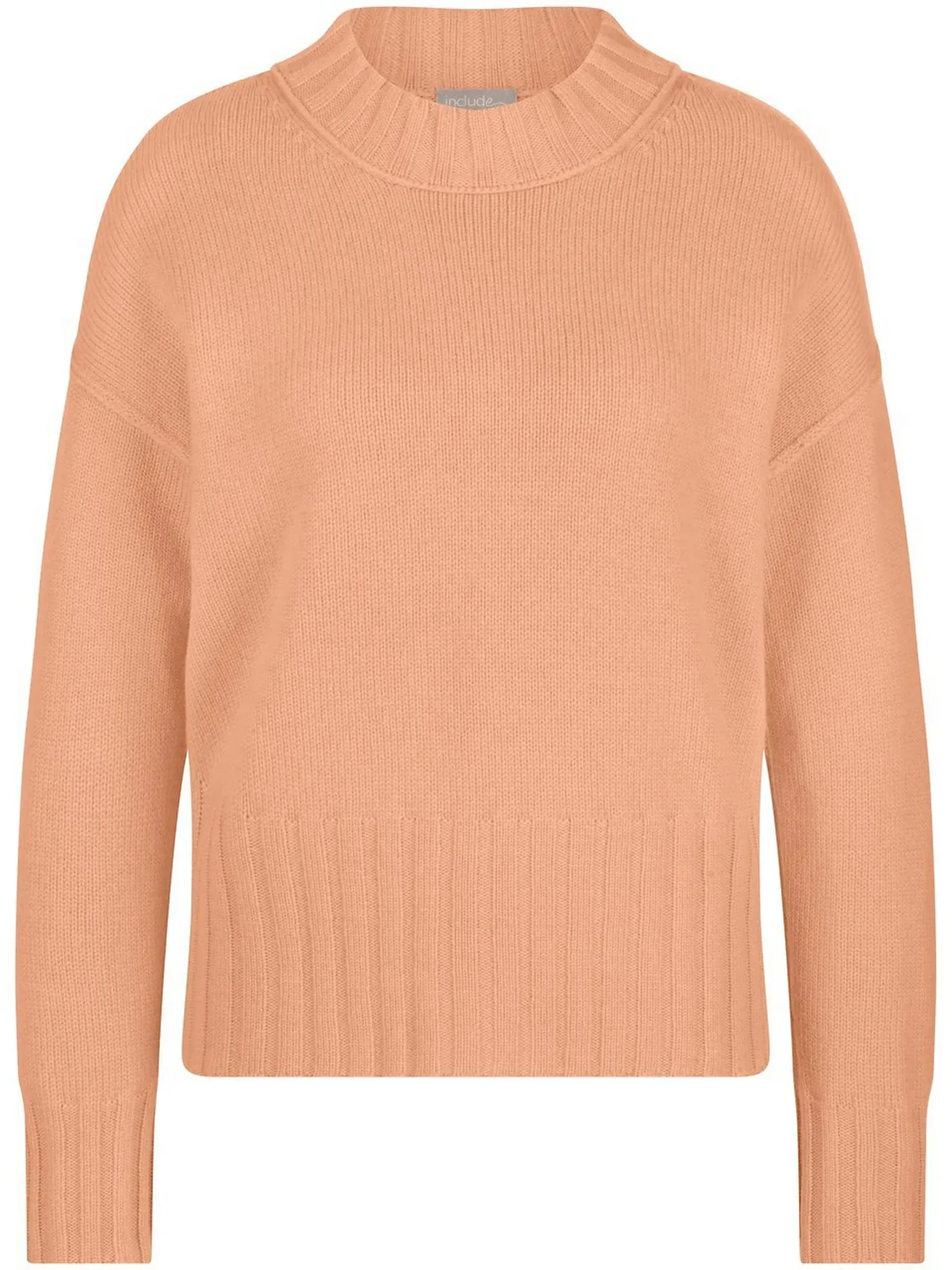 Le pull encolure ronde  include orange