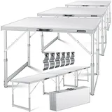 Kesser Multifunktionstisch Profi 100 x 60 cm 30 kg weiß 34193