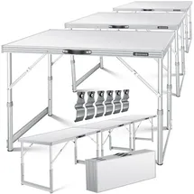 Kesser Multifunktionstisch Profi 100 x 60 cm 30 kg weiß 34193
