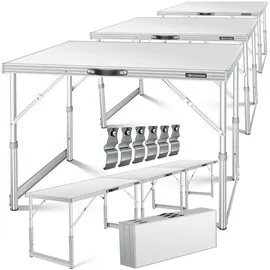 Kesser Multifunktionstisch Profi 100 x 60 cm 30 kg weiß 34193