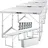 Kesser Multifunktionstisch Profi 100 x 60 cm 30 kg weiß 34193