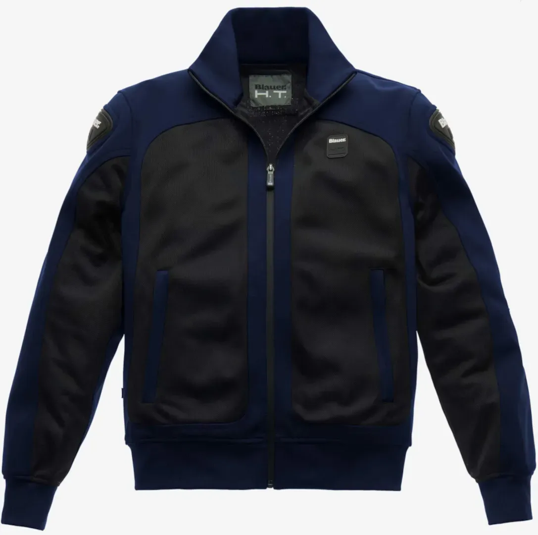 Blauer Easy Air Pro Motorrad Textiljacke, schwarz-blau, Größe M für Männer