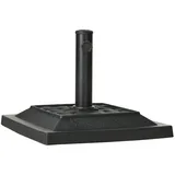 Outsunny Schirmständer Metall Schwarz