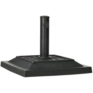 Outsunny Schirmständer Metall Schwarz