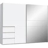 Forte Schwebetürenschrank Winn2 250 x 200 cm Dekor Weiß