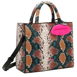 Buffalo Handtasche Fancy Snake Big Boxy Collection Shopper Blue