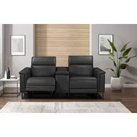 Places of Style 2-Sitzer Lund, 2er-Kinosofa, TV-Sessel, Multimedia-Sofa, USB-A, m. elektrischer o. manueller Relaxfunktion, Getränkehalter u. Staufach schwarz