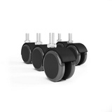 MS Beschläge Möbelrolle Bodenschonend 10mm Ohne Bremse 5er Pack