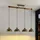 LINDBY Durbis 4-flg. 116 cm Holz grau