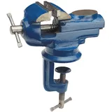 WABECO Mini Schraubstock drehbar 360° Tischschraubstock Werkbank Schraubstock Backenbreite 50 mm Spannweite 50 mm