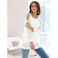 Lady WITT WEIDEN Spitzenbluse in weiß | Gr.: 36