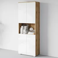 Home Affaire Vera Aktenschrank 68 x 33 x 182 cm Braun
