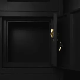 Jan Nowak C018S Aktenschrank 185 x 90 x 40 schwarz