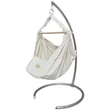 Lola Hängematten Hängematte Lola Baby Hängematten Set YoYo natur mit Pegasus Edelstahlgestell