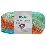 Gründl Häkelwolle Farbverlaufsgarn Blau/Grün/Orange 100 g