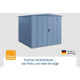 Hörmann Elegant-S Gerätehaus 2,58 x 2,48 m Taubenblau
