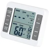 Drahtloser Digital Kühlschrank Gefrierschrank Thermometer Innen im Freien Einfacher Auslesekühlraum Thermometer mit großer LCD Anzeige Hohe niedrige Temperatur Speicher u. Hörbare Alarm Funktion